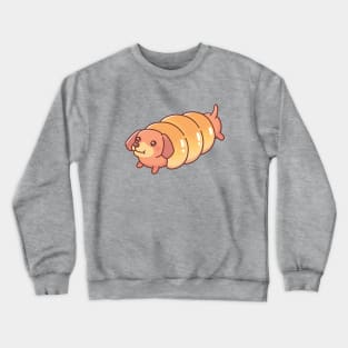 Cute Dachshund Sausage Bun Bread Funny Crewneck Sweatshirt